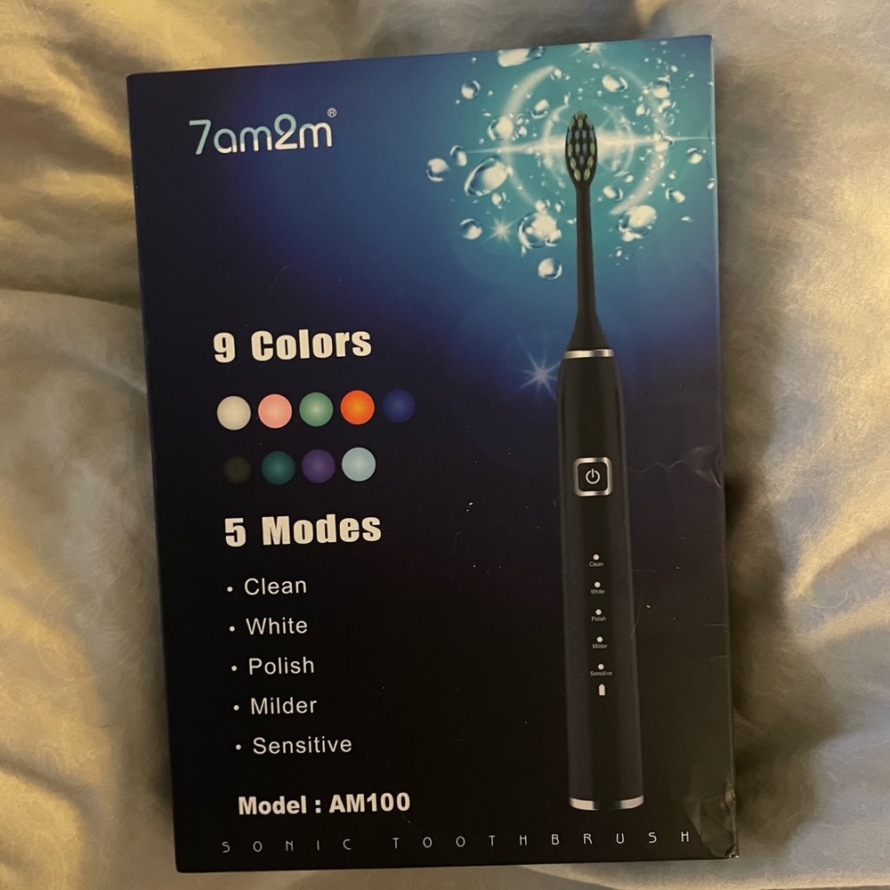 7am2m Sonic Electric Toothbrush - Black